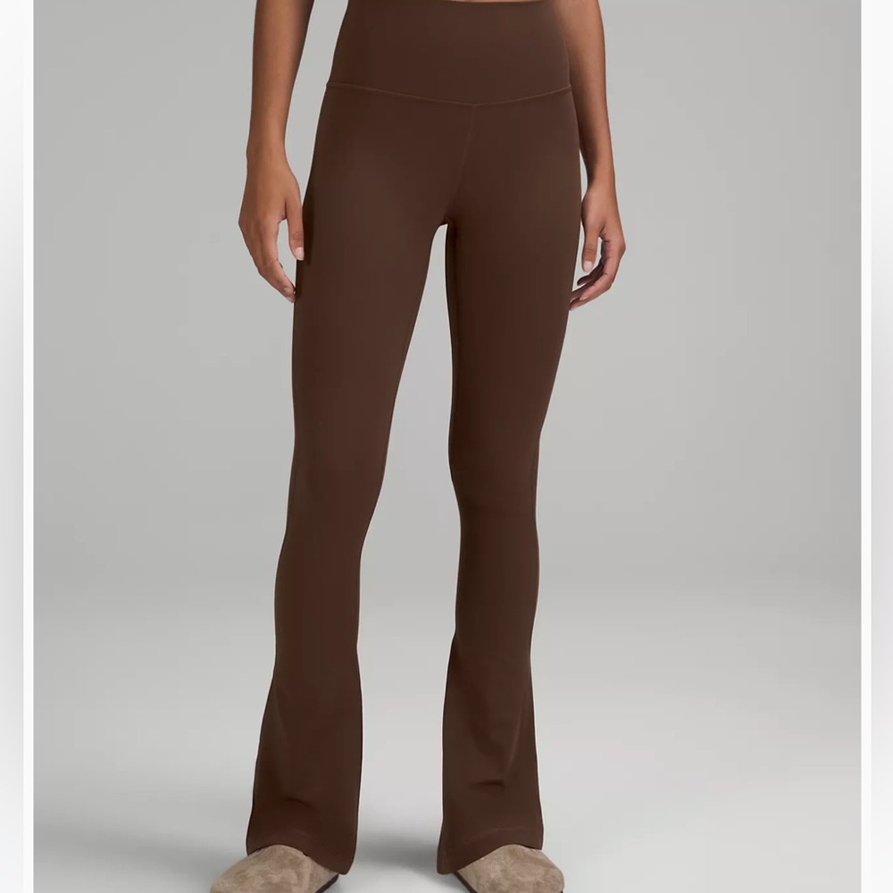 Lululemon influencer Align High-Rise Mini-Flared Pant 32" Java size 12 NWT - Picture 7 of 7